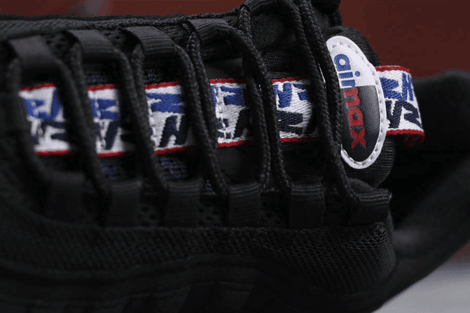 Nike Air Max 95 Pull Tab Pack TT黑白色 耐克公司级子弹系列95串标内置黑白气垫 货号：AJ1844-002