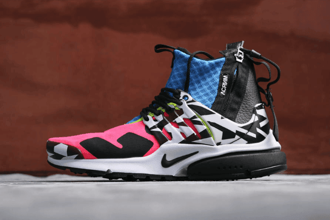 Nike Air Presto Mid Acronym粉蓝白 耐克联名系列机能拉链真标高品质 货号：AH7832-600