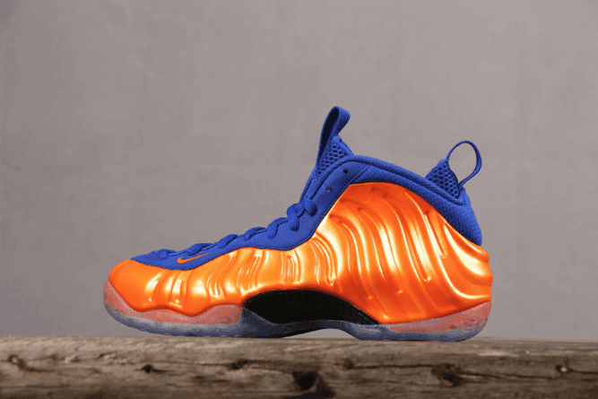 Nike Air Foamposite One“Knicks”橙蓝 耐克纯原真碳尼克斯喷泡 货号:314996-801