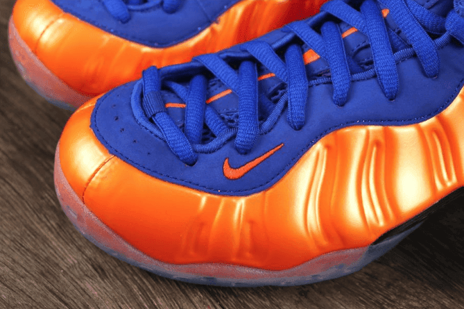 Nike Air Foamposite One“Knicks”橙蓝 耐克纯原真碳尼克斯喷泡 货号:314996-801