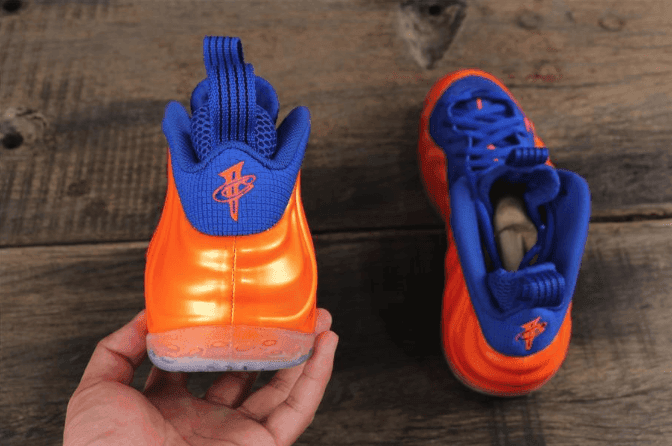 Nike Air Foamposite One“Knicks”橙蓝 耐克纯原真碳尼克斯喷泡 货号:314996-801