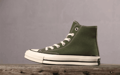 Converse All Star 1970S高帮橄榄绿 匡威1970S真标双围条硫化蓝底虎扑版本 货号:162052C