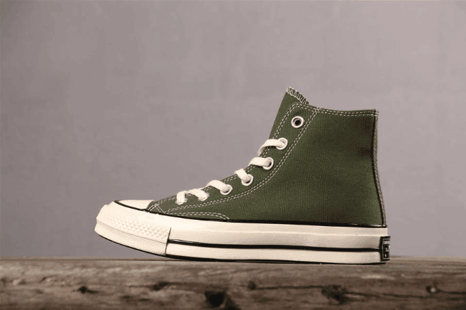 Converse All Star 1970S高帮橄榄绿 匡威1970S真标双围条硫化蓝底虎扑版本 货号:162052C