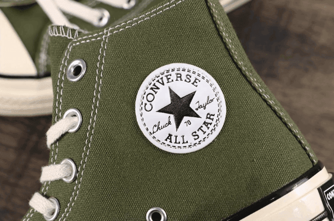 Converse All Star 1970S高帮橄榄绿 匡威1970S真标双围条硫化蓝底虎扑版本 货号:162052C