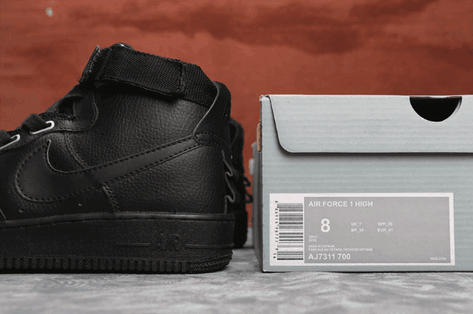 Nike Air Force 1 “High”纯黑 耐克空军一号真标高品质 货号：AJ7311-001