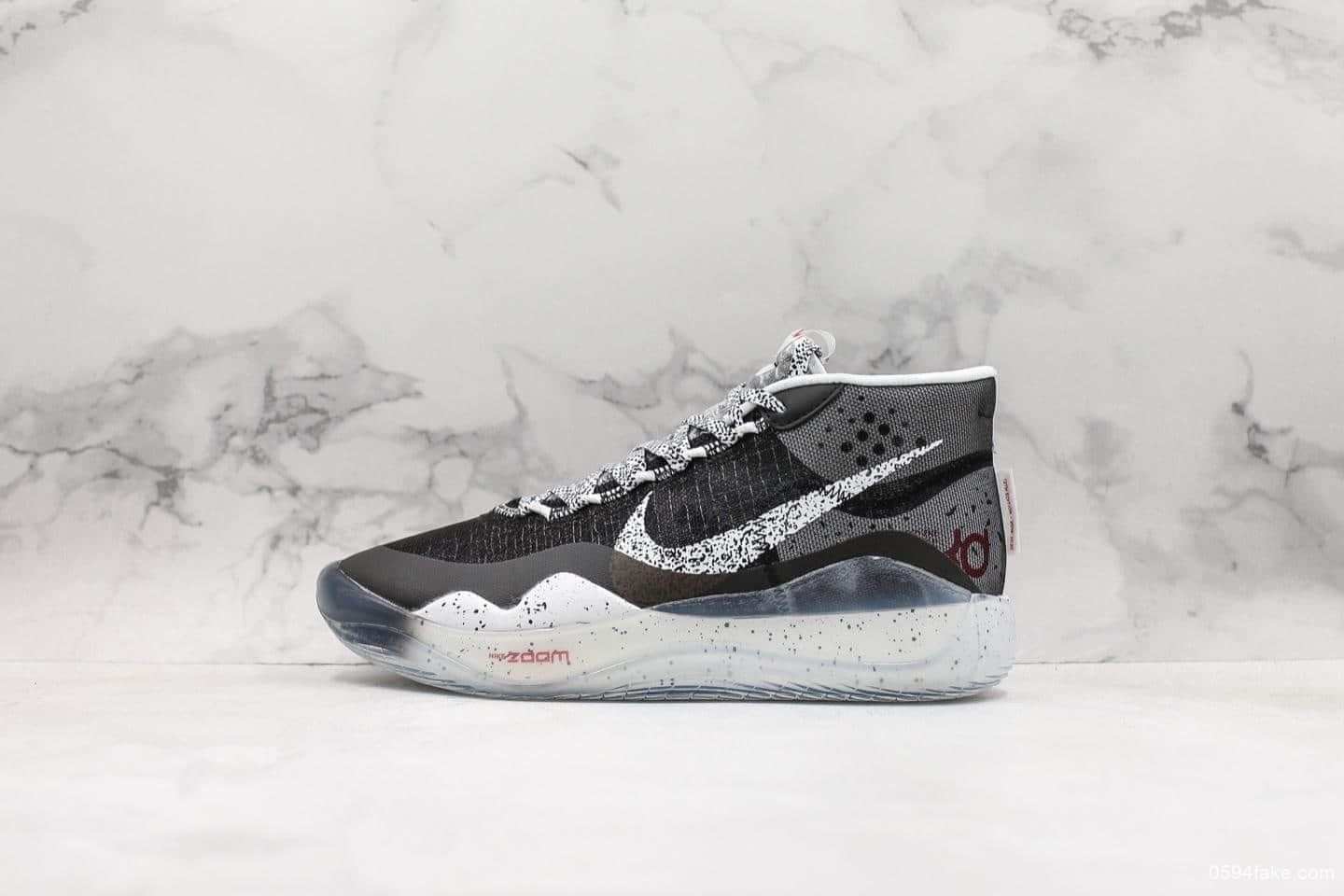 耐克NIKE ZOOM KD12 EP杜兰特12代纯原级版本实战篮球鞋原盒原标区别市面通货版本 货号:AR4230-002