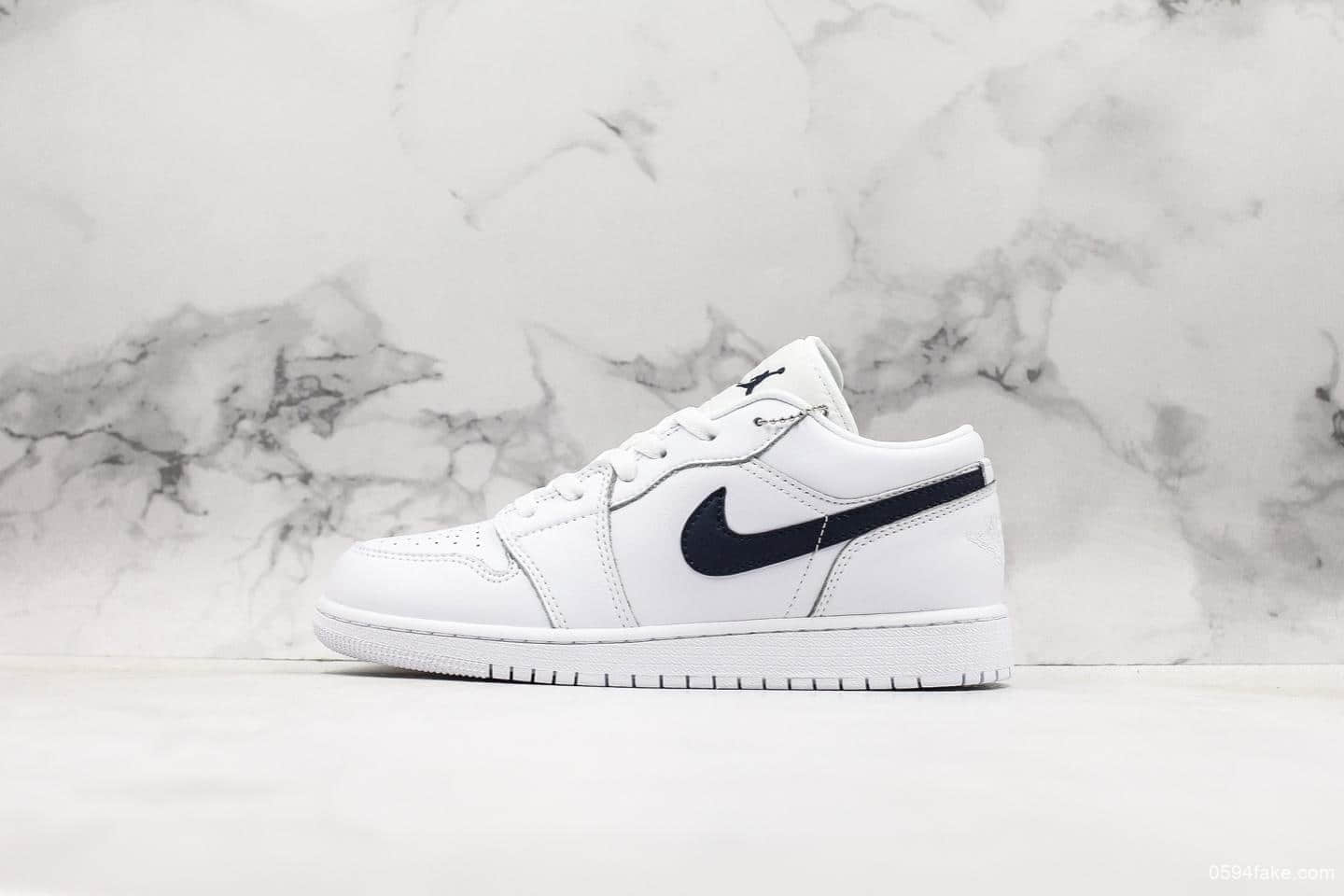 乔丹Air Jordan 1 Low White低帮AJ1真配色出货原鞋开模室内实战篮球鞋 货号:553560-114