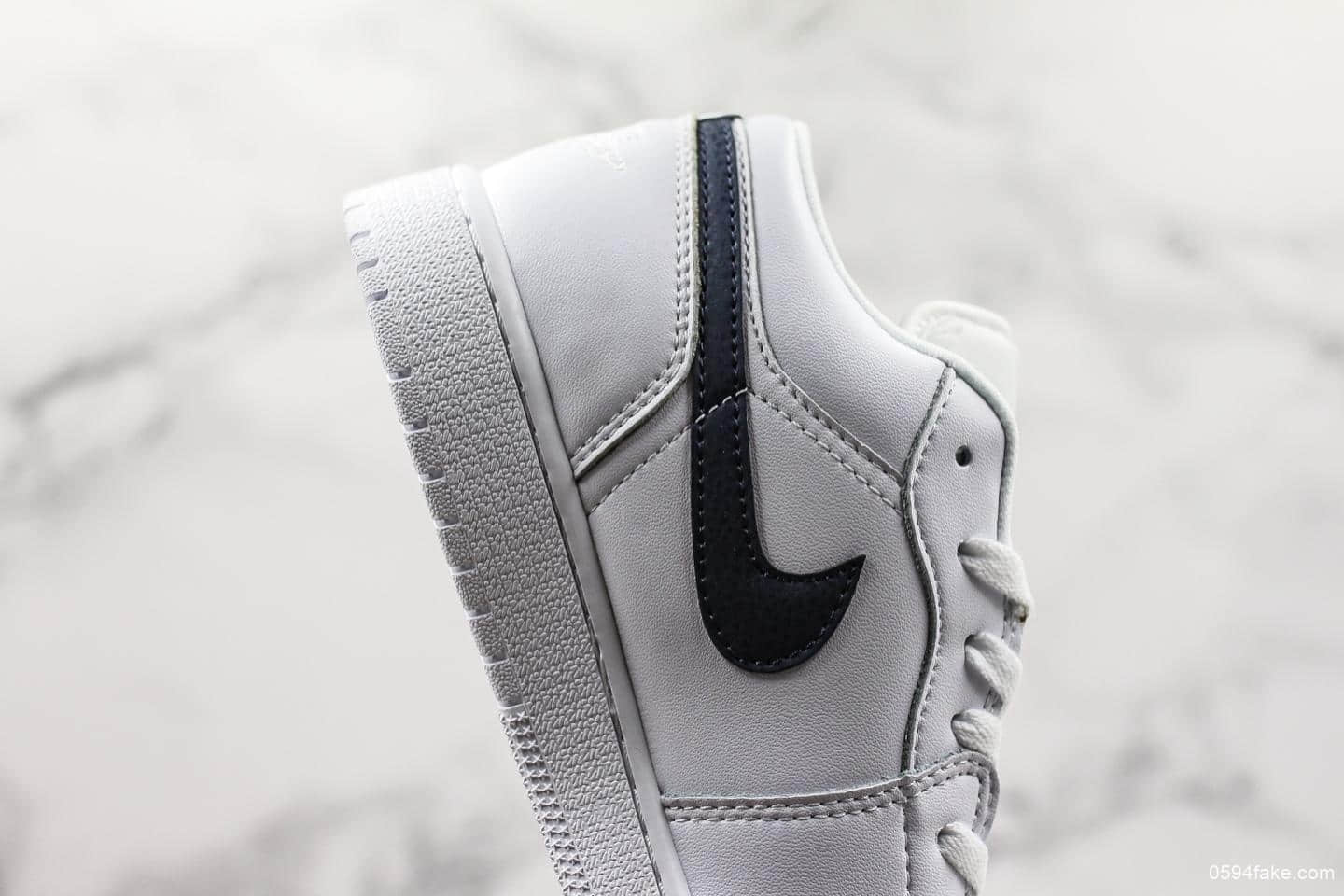 乔丹Air Jordan 1 Low White低帮AJ1真配色出货原鞋开模室内实战篮球鞋 货号:553560-114