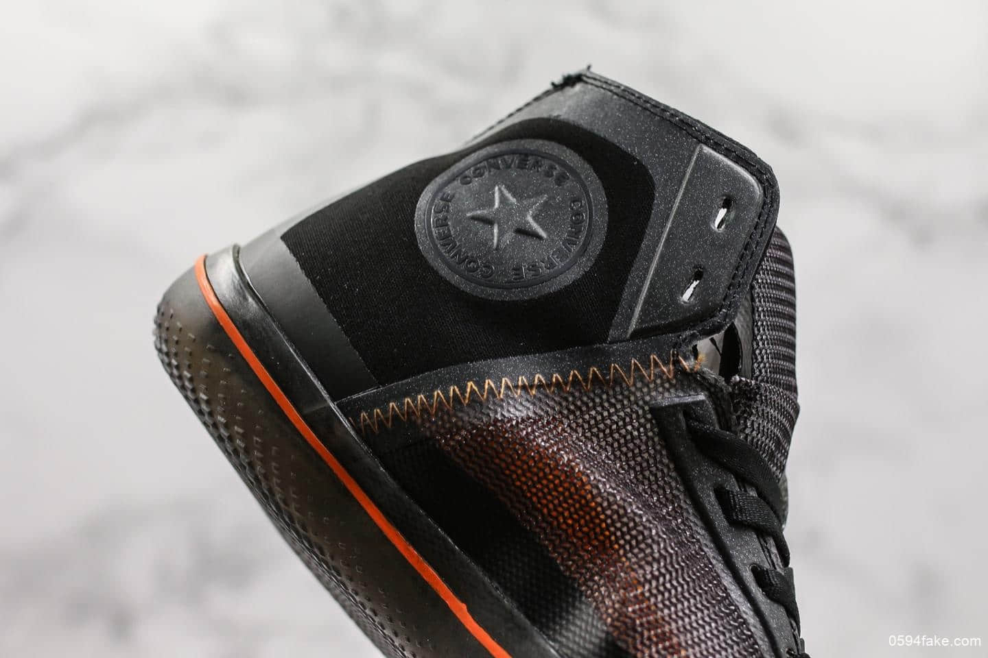 匡威Converse All Star Pro BB Black Silver Orange公司级版本一星箭标原档案数据开发实战篮球鞋 货号:165656C