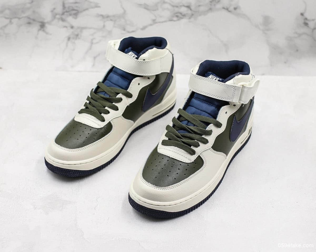 耐克Nike Air Force 1 Hi YOHOOD空军一号低帮公司级版本原楦头原值班打造内置气垫原盒原标中底钢印 货号:808788-100