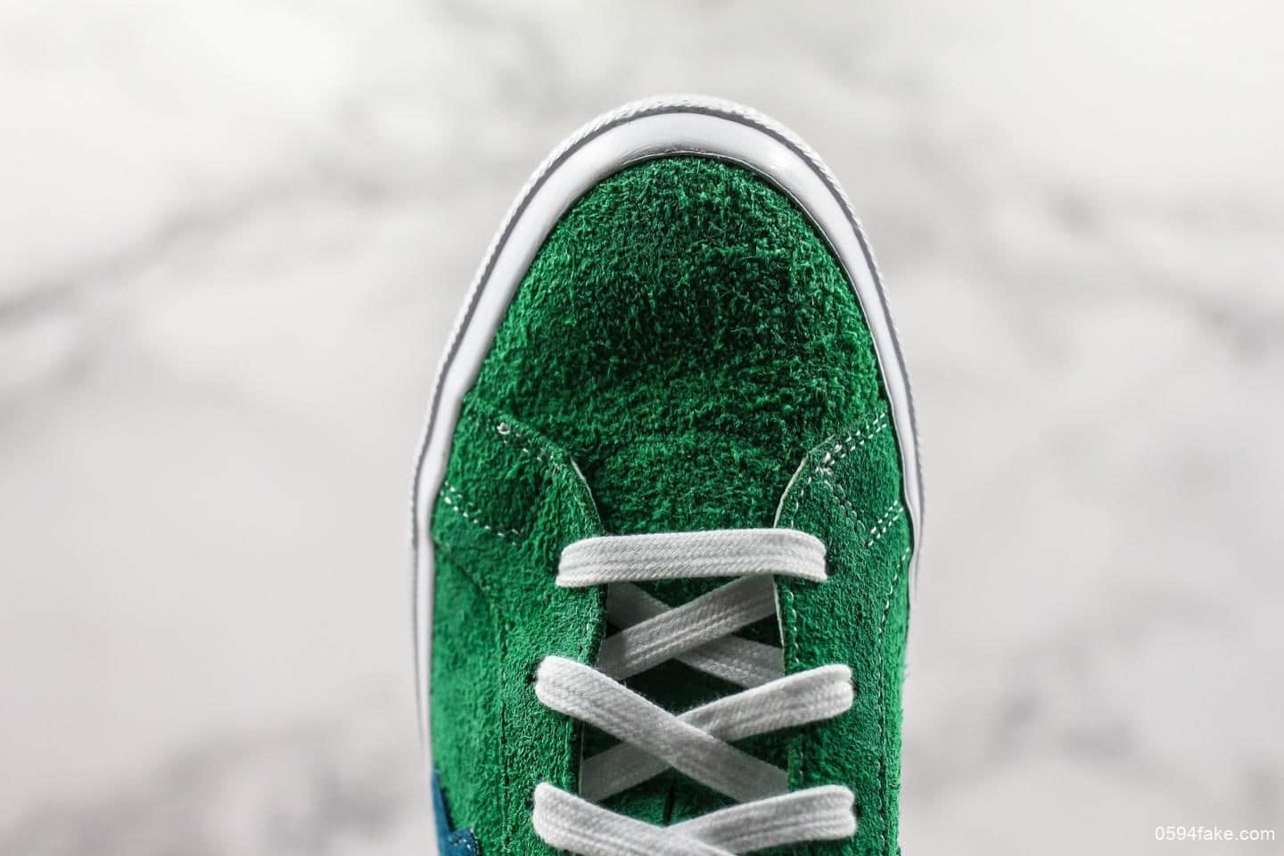 匡威Converse One Star Ox Golf Le Fleur小花联名款稀有配色低帮硫化板鞋原盒真标原厂麂皮结构 货号:160322C