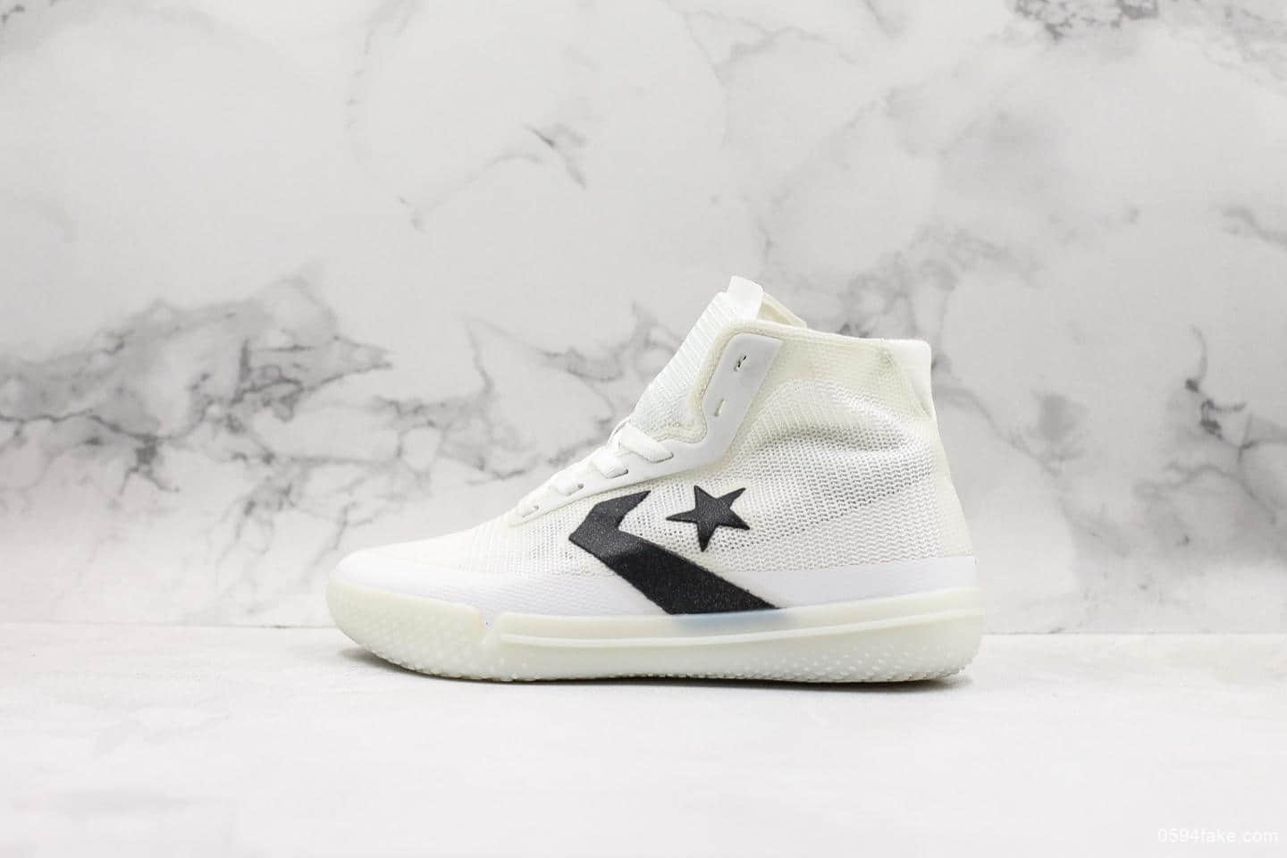 匡威Converse All Star Pro BB Black Silver Orange公司级版本半透明网眼编织鞋面全新回归实战篮球鞋 货号:165655C