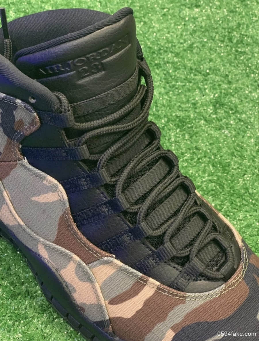 迷彩配色+军用布料!这双Air Jordan 10“Camo”绝对有型! 货号:310805-200