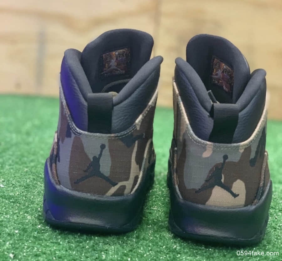 迷彩配色+军用布料!这双Air Jordan 10“Camo”绝对有型! 货号:310805-200