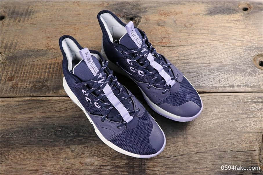 耐克Nike PG3 NASA EP紫罗兰保罗乔治三代宇航员联名配色公司级版本实战篮球鞋 货号:AO2608-901