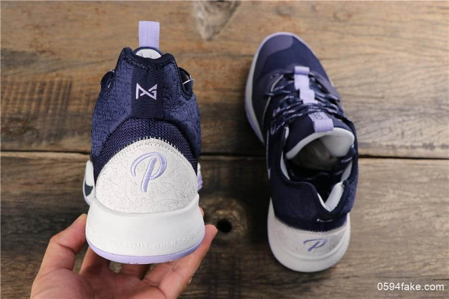 耐克Nike PG3 NASA EP紫罗兰保罗乔治三代宇航员联名配色公司级版本实战篮球鞋 货号:AO2608-901