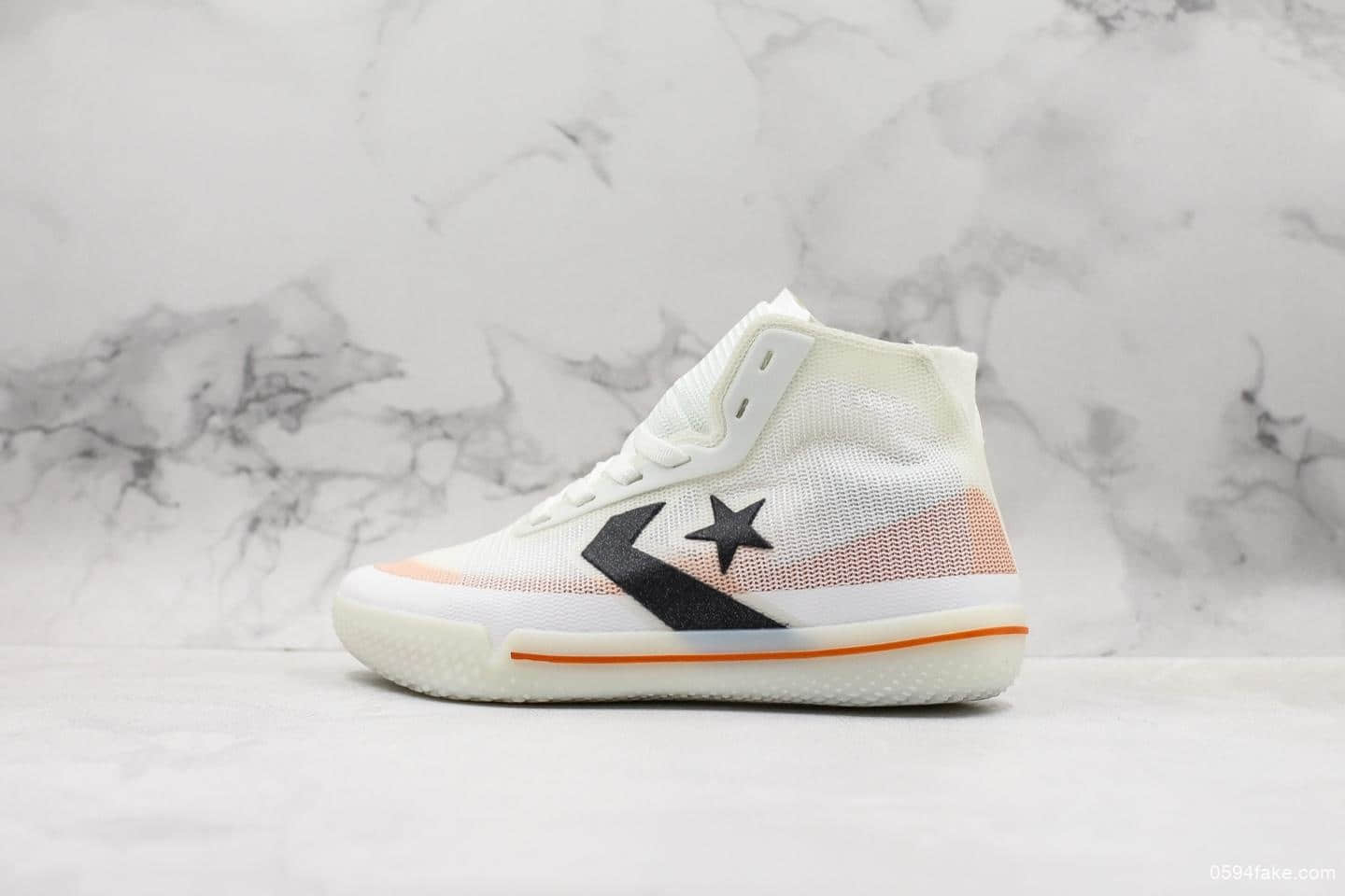 匡威Converse All Star Pro BB Black Silver Orange公司级版本全新出货匡威实战篮球鞋系列内置React缓震 货号:165653C