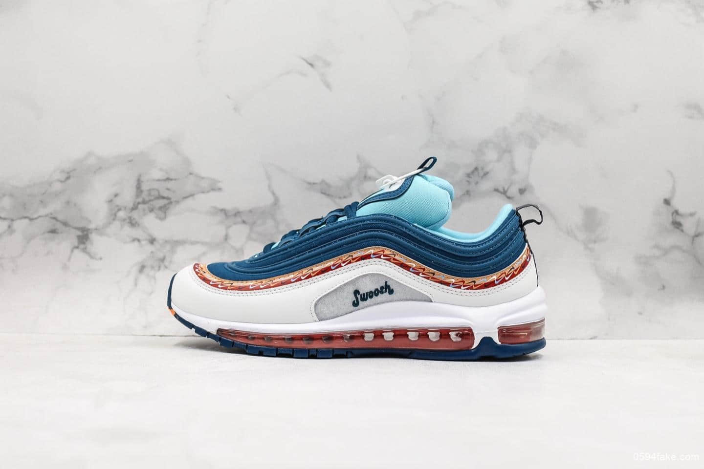 耐克NIKE AIR MAX 97海外限定子弹头97气垫鞋公司级版本复古全掌气垫休闲运动鞋 货号：CQ4818-400