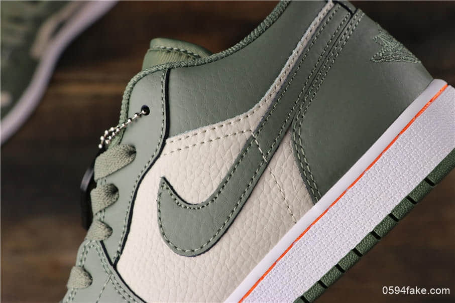乔丹Air Jordan AJ1 Low纯原版本低帮百搭休闲文化篮球鞋橄榄绿配色原盒原标全头层牛皮开发 货号:553560-121