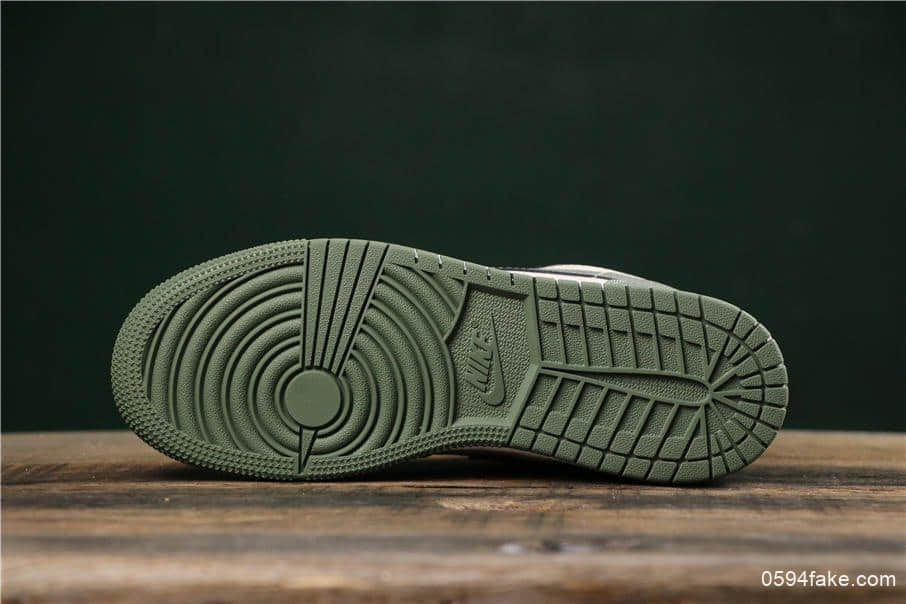 乔丹Air Jordan AJ1 Low纯原版本低帮百搭休闲文化篮球鞋橄榄绿配色原盒原标全头层牛皮开发 货号:553560-121