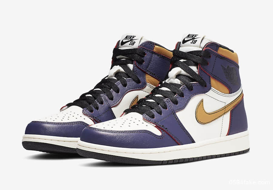 耐克联名乔丹高帮篮球鞋Nike SB x Air Jordan 1“LA to Chicago”即将补货! 货号:CD6578-507