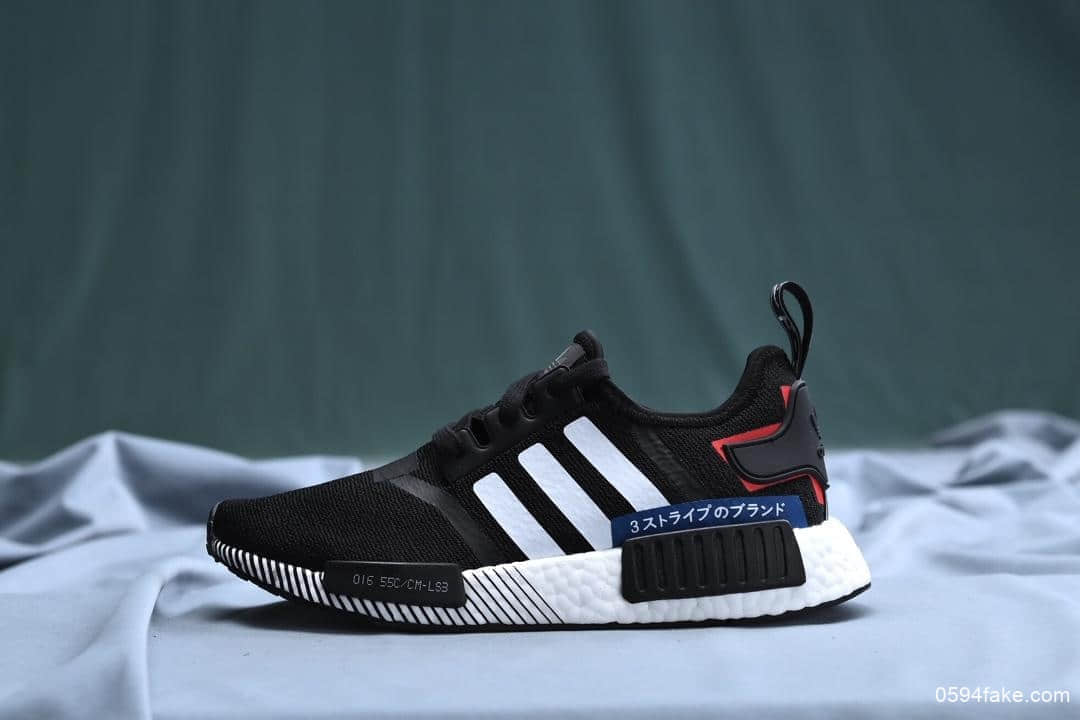阿迪达斯Adidas NMD R1 Primeknit Triple Black顶级巴斯夫真爆真标针织联名款休闲运动鞋 货号:EF2357