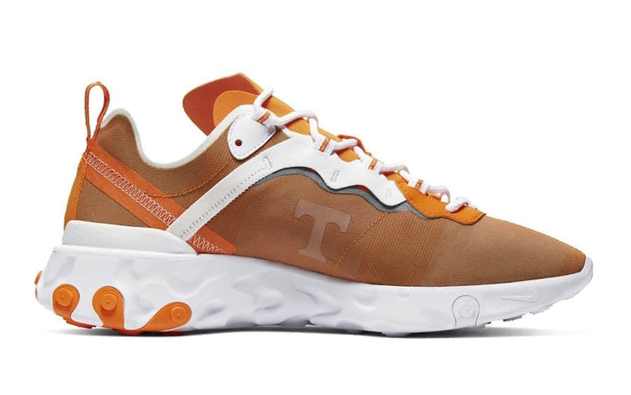 Nike React Element 55“Tennessee”又曝新配色!一抹橘色为你消除了夏季的炎热!
