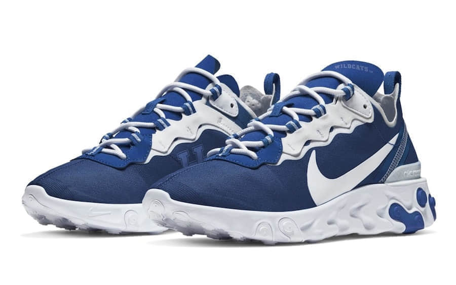 Nike React Element 55“NCAA”系列迎来“Kentucky”配色!此配色预计就在近日内就会发售小伙伴们准备好了吗!