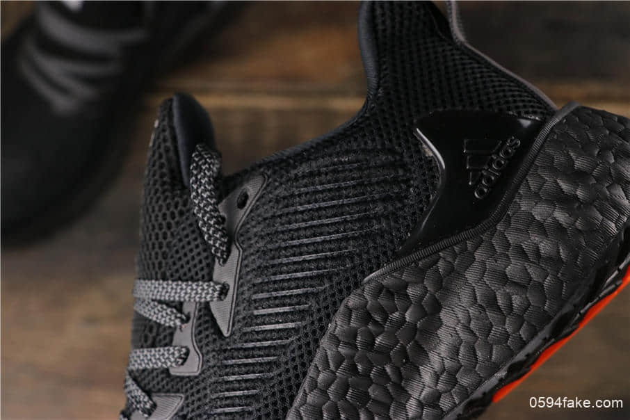 阿迪达斯adidas alphabounce beyond m阿尔法跑鞋全黑公司级带半码高频网面+马牌大底 货号:G54128
