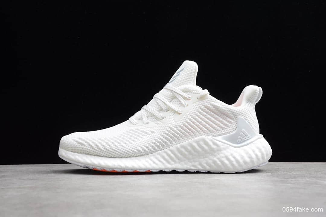 阿迪达斯Adidas Alphaboost System阿尔法白色真标带半码正确立体高频压纹 货号:G28581