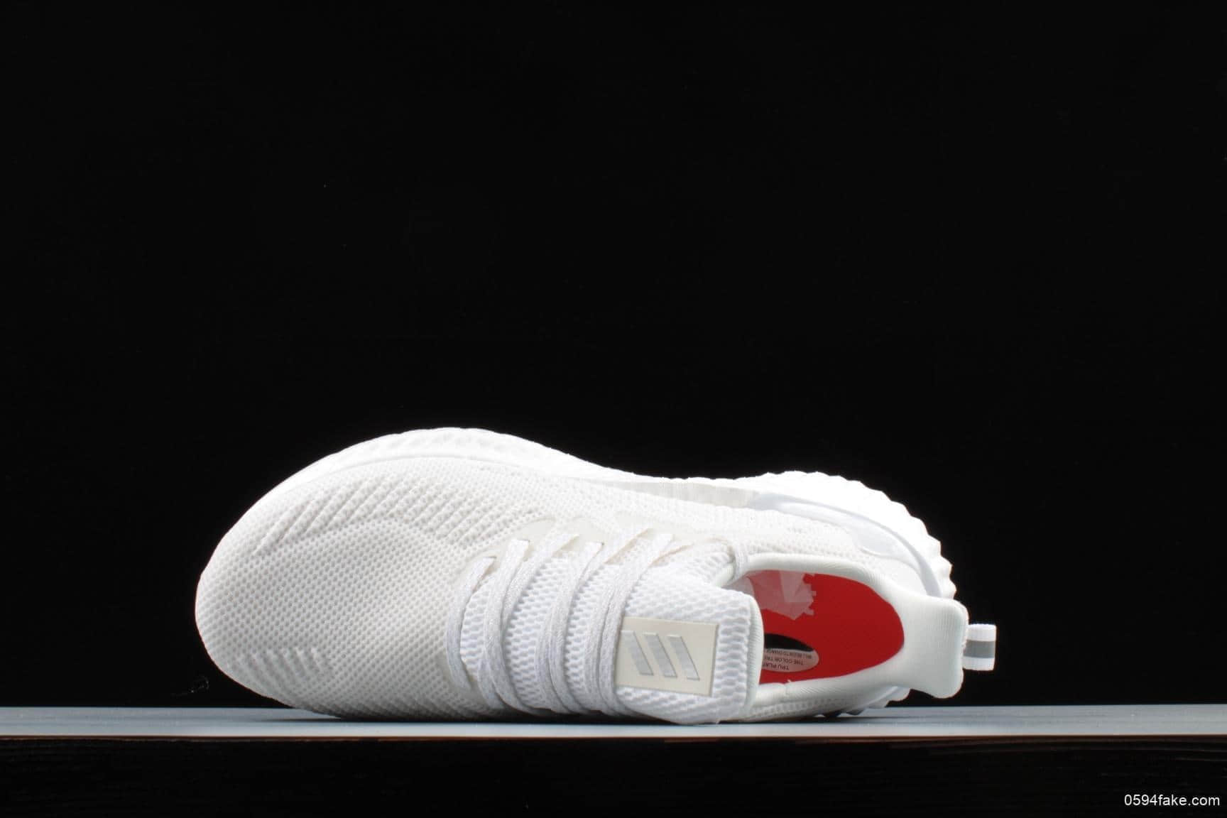 阿迪达斯Adidas Alphaboost System阿尔法白色真标带半码正确立体高频压纹 货号:G28581