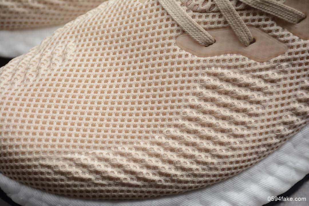 阿迪达斯adidas Alphaboost System米黄公司级带半码阿尔法透气跑步鞋耐磨马牌大底 货号:EF1164