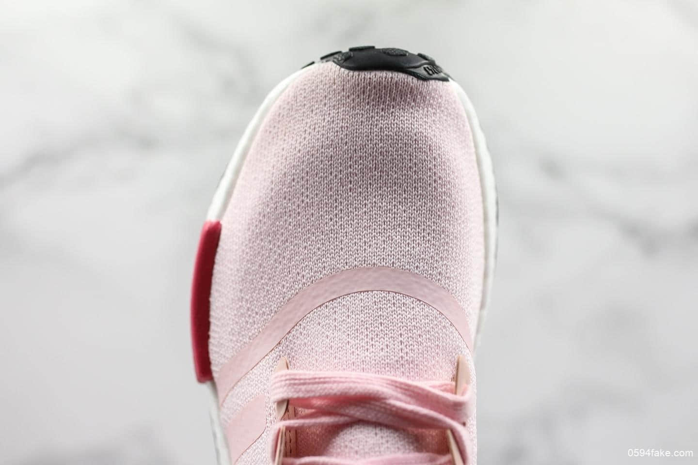 阿迪达斯Adidas NMD R1 Primeknit Triple Black针织面原装进口Boost原料高密度弹性针织休闲运动鞋NMD纯原版本 货号:EF2305