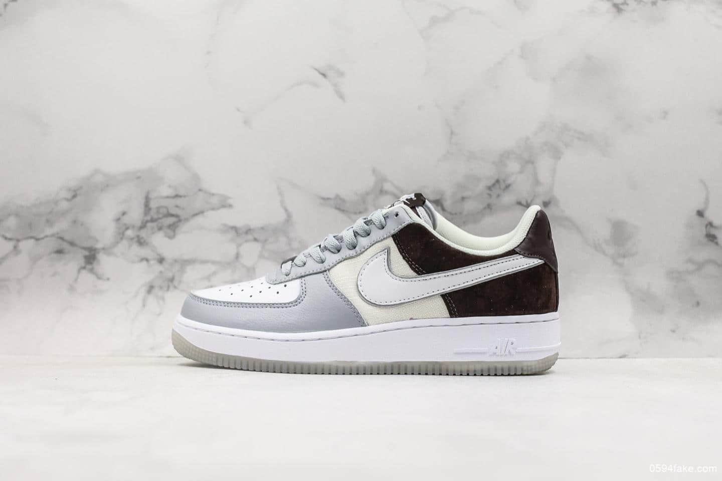 耐克Nike Air Force 1 '07 LV8 style幻影深棕公司级2019新款低帮耐克空军一号帆布板鞋 货号：AO2425-001