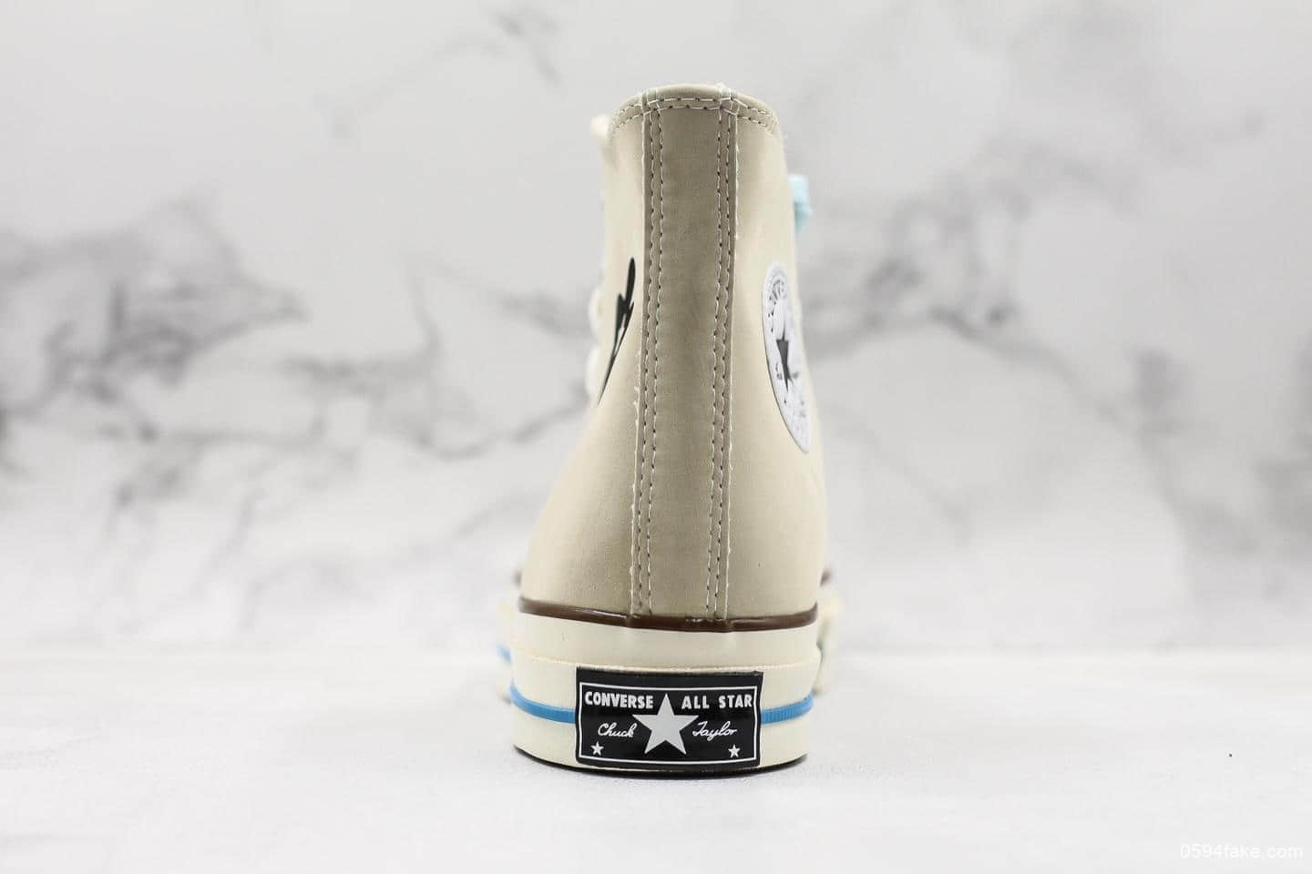 匡威CONVERSE GOLF le FLEUR TTC小花六代联名款真标硫化高品质蓝色软底虎扑版本休闲时尚高帮鞋 货号:163168C