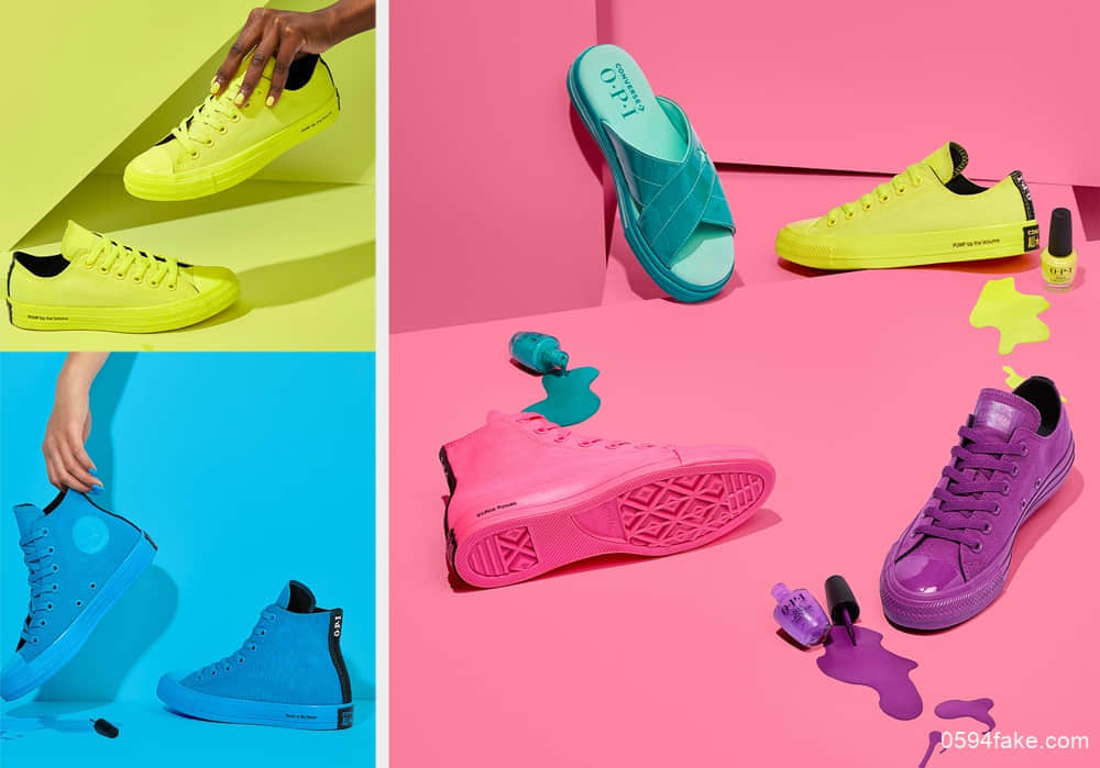 眼球收割机!回头率百分百!配色超靓!O.P.I x Converse联名款现已发售!