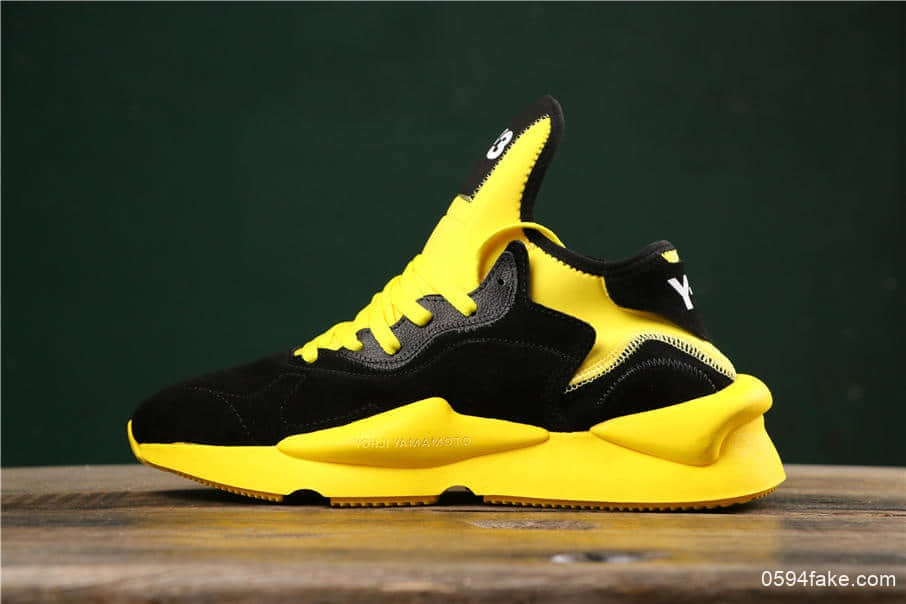 阿迪达斯Adidas Y-3 Kaiwa Chunky Sneakers三本耀司纯原版本凯瓦系列复古百搭轻量老爹鞋 货号:BC0937