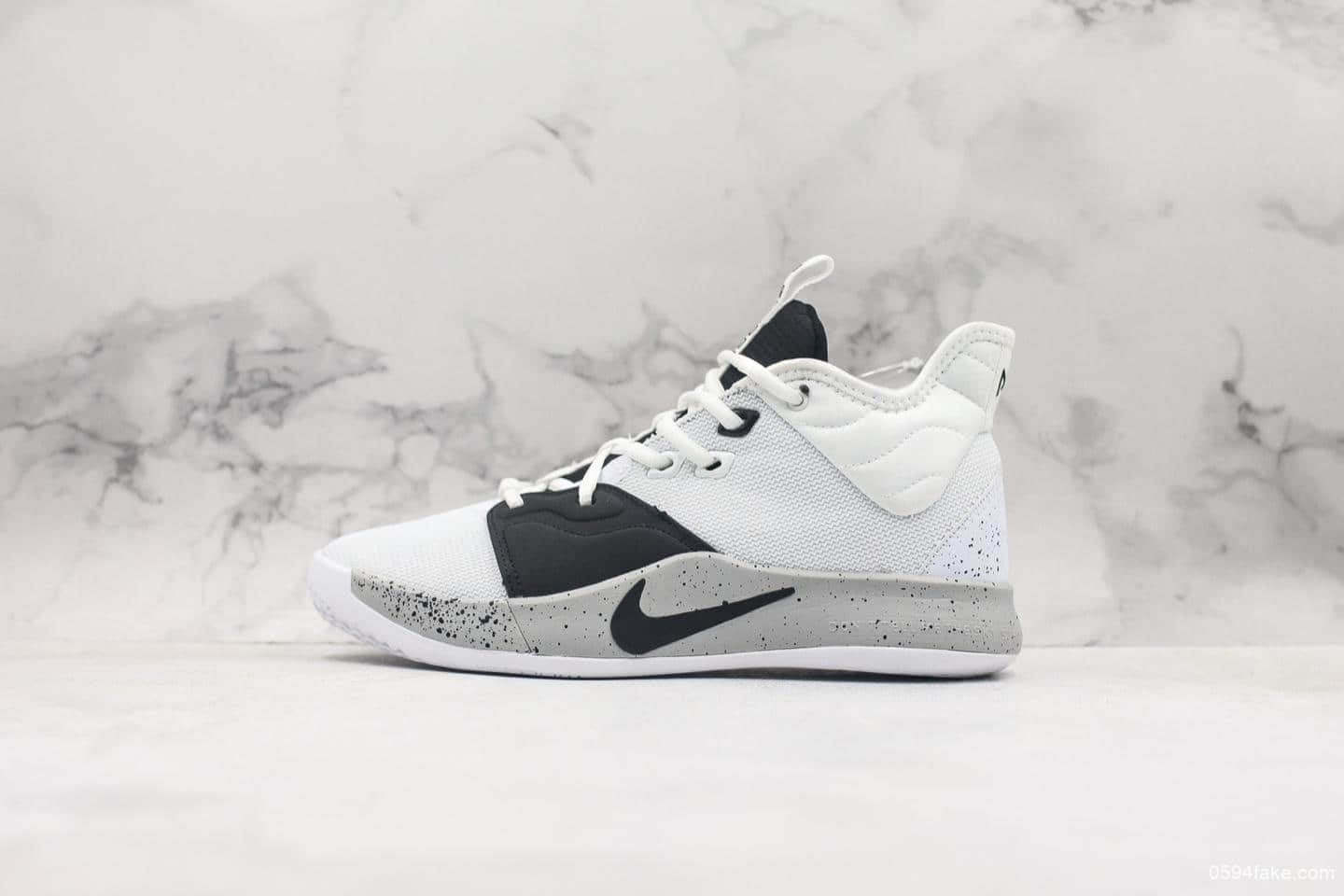 耐克Nike PG3 EP保罗乔治三代纯原版本Zoom气垫实战篮球鞋 货号:AO2608-101