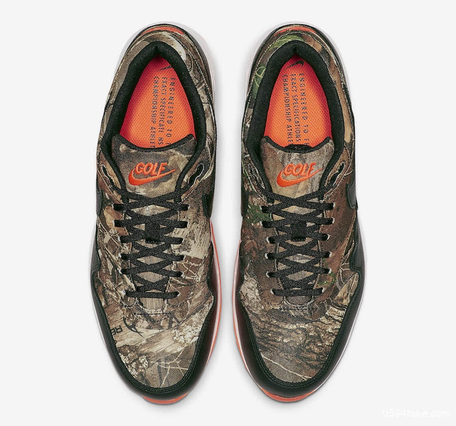 Nike Air Max 1 Golf NRG“Realtree Camo”将于8月22日发售!充满秋冬气息! 货号:BQ4804-210