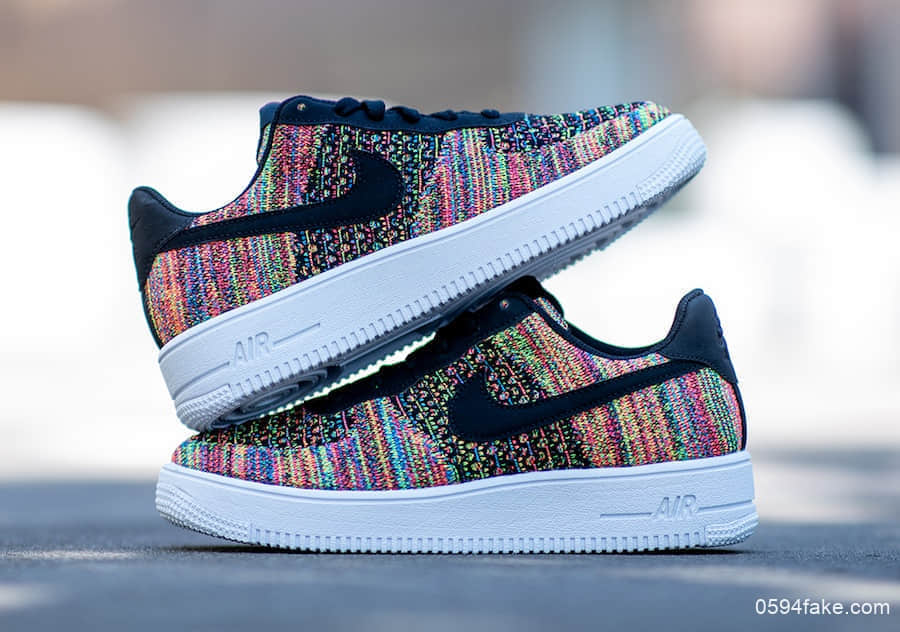 Nike Air Force 1 Flyknit 2.0这个新配色简直让人眼花缭乱! 货号:BV0063-002