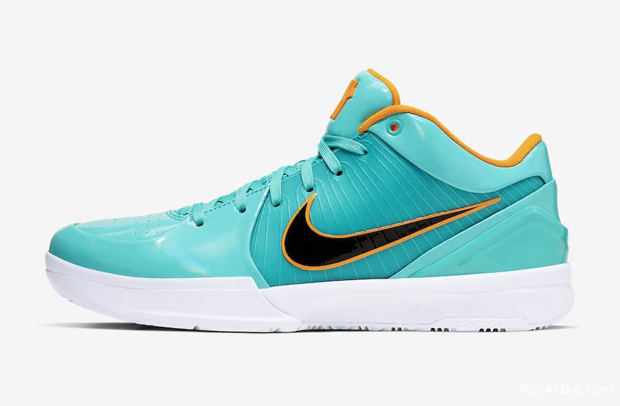 青色鞋面搭配芒果金黄细节!Undefeated x Nike Kobe 4 Protro“Spurs”即将发售! 货号:CQ3869-300