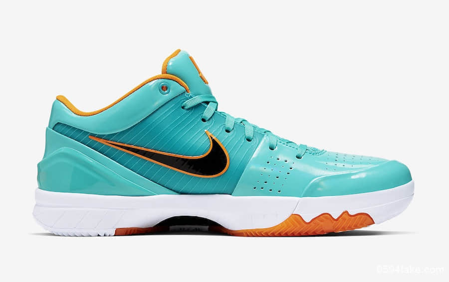 青色鞋面搭配芒果金黄细节!Undefeated x Nike Kobe 4 Protro“Spurs”即将发售! 货号:CQ3869-300