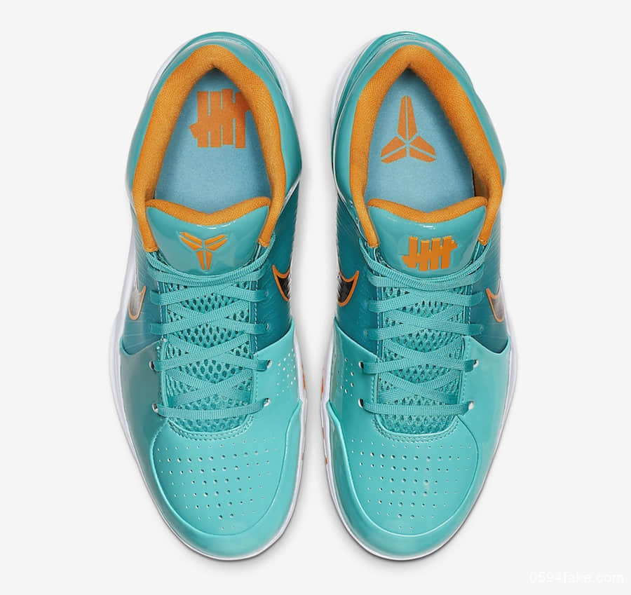 青色鞋面搭配芒果金黄细节!Undefeated x Nike Kobe 4 Protro“Spurs”即将发售! 货号:CQ3869-300