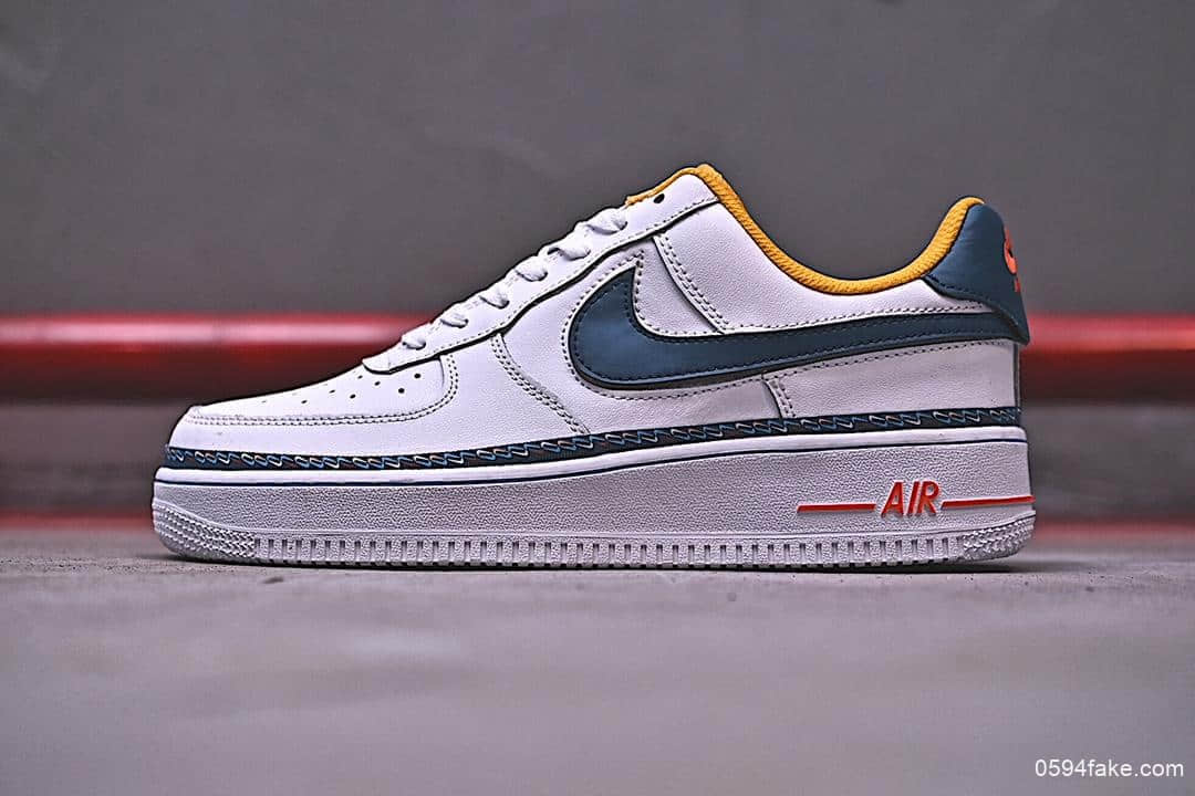 耐克Nike Air Force 1'07 Lv8公司级版本空军一号串标休闲板鞋内附红蓝两幅鞋带内置气垫 货号:CD7339-100