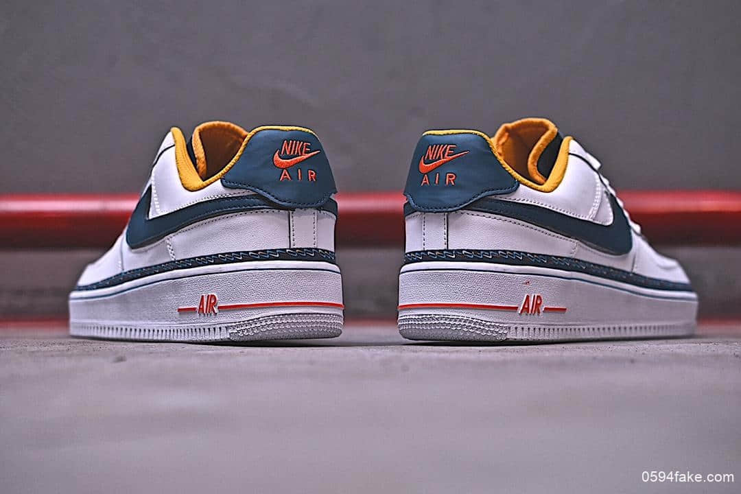 耐克Nike Air Force 1'07 Lv8公司级版本空军一号串标休闲板鞋内附红蓝两幅鞋带内置气垫 货号:CD7339-100