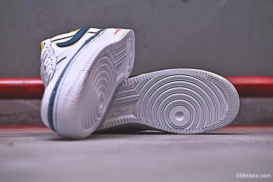 耐克Nike Air Force 1'07 Lv8公司级版本空军一号串标休闲板鞋内附红蓝两幅鞋带内置气垫 货号:CD7339-100
