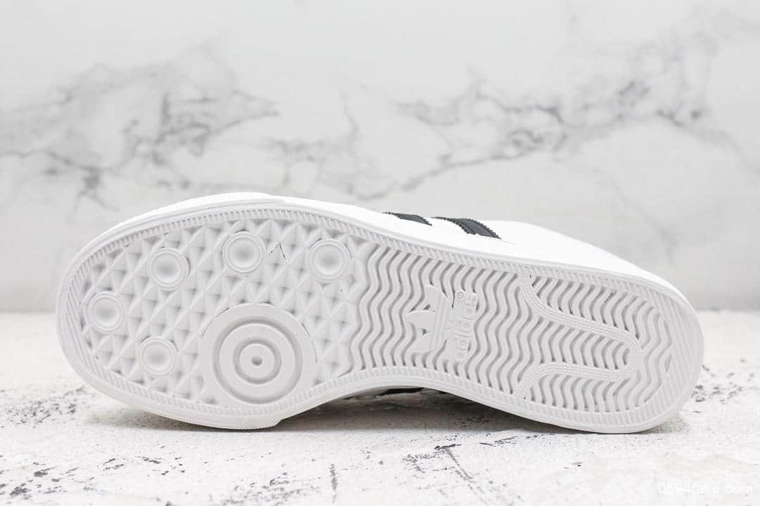 阿迪达斯Adidas Nizza公司级版本三叶草校园低帮休闲帆布板鞋吴亦凡同款 货号:AF6287