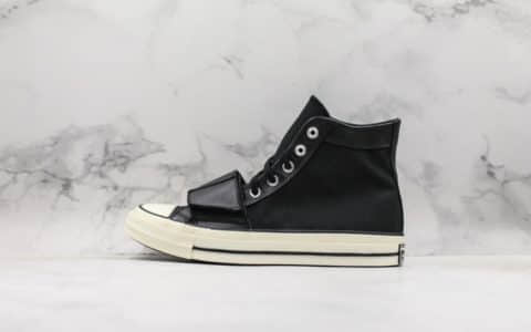 匡威Neighborhood x Converse Chuck Taylor 70s Hi联名款高帮硫化板鞋魔术贴高黑白真标品质明星同款 货号:158602C