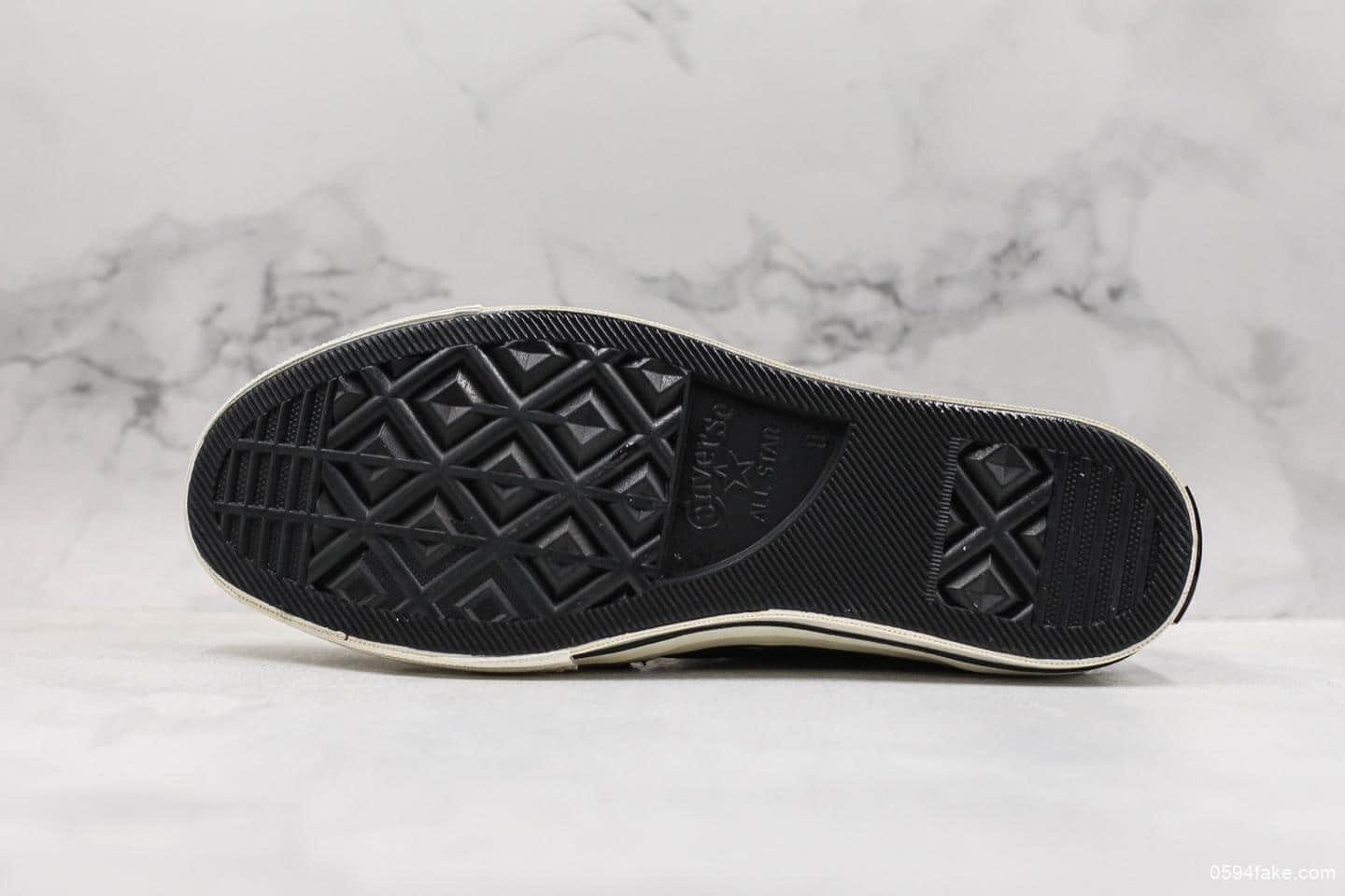 匡威Neighborhood x Converse Chuck Taylor 70s Hi联名款高帮硫化板鞋魔术贴高黑白真标品质明星同款 货号:158602C