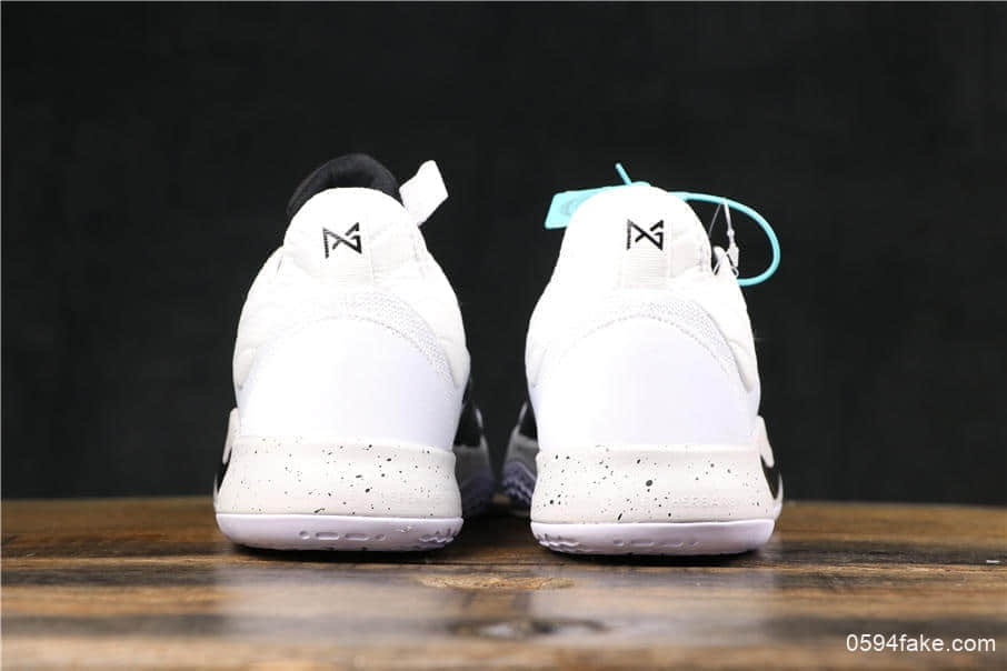 耐克Nike PG3 EP保罗三代公司级黑白斑点实战篮球鞋原鞋开模原标原盒 货号：AQ2607-101